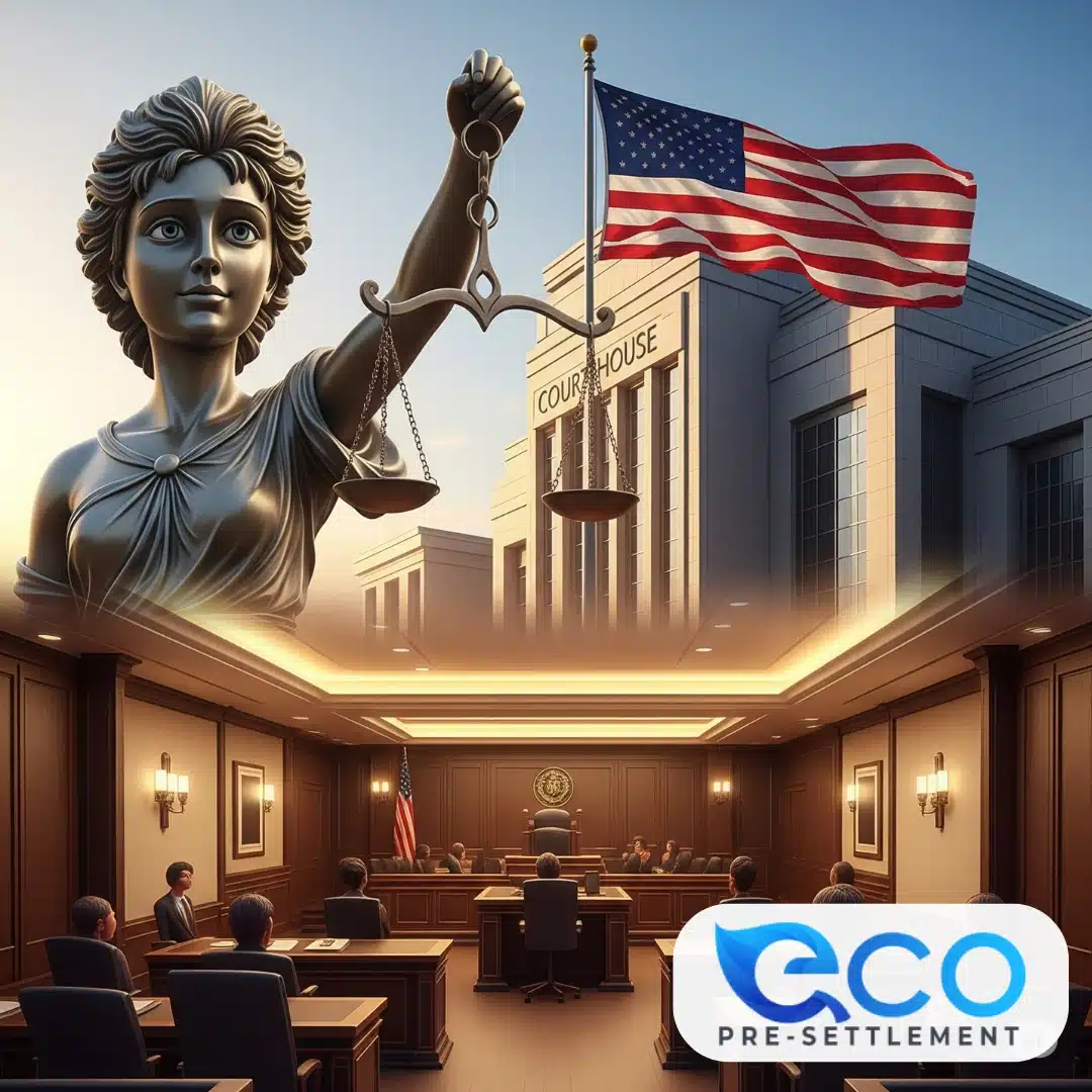 Courthouse representing legal battles where best pre-settlement funding companies provide support