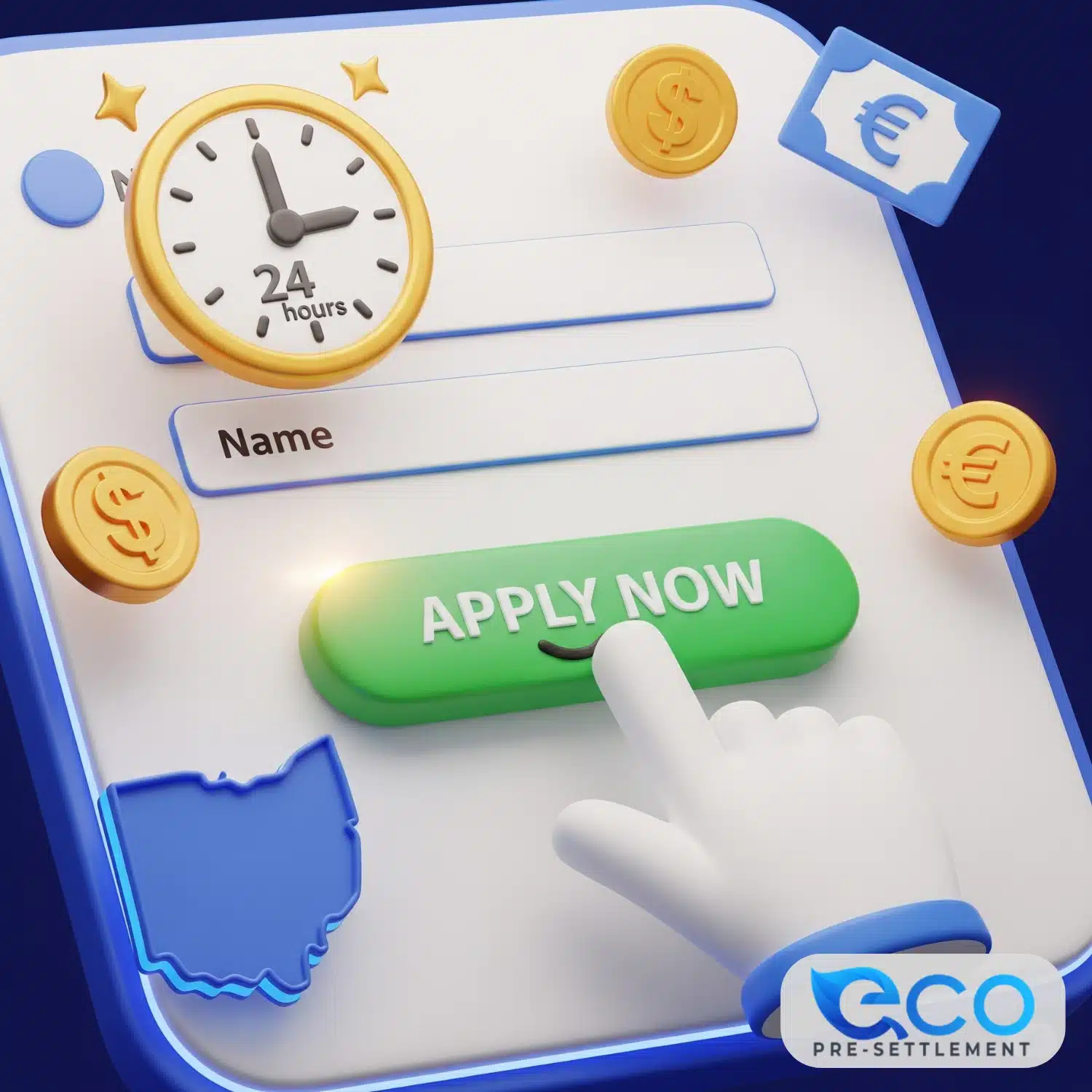 Apply now for fast Ohio pre-settlement funding approval in 24 hours