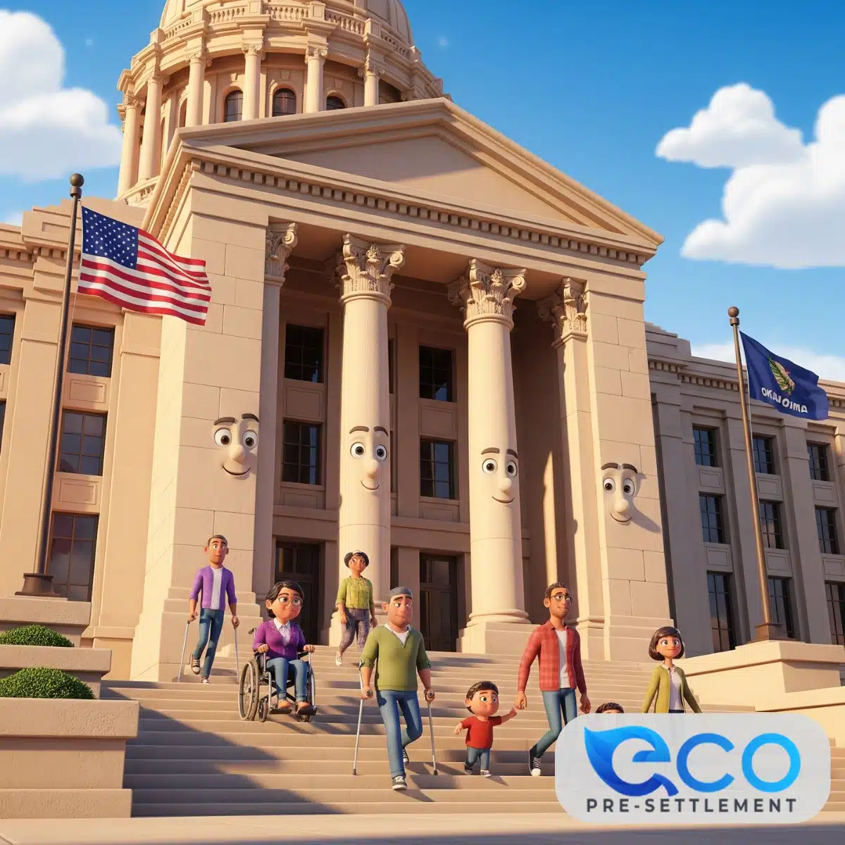 Oklahoma courthouse representing legal rights and justice for personal injury victims